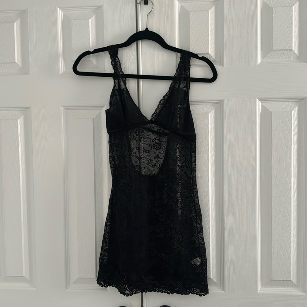 Black lace Teddy